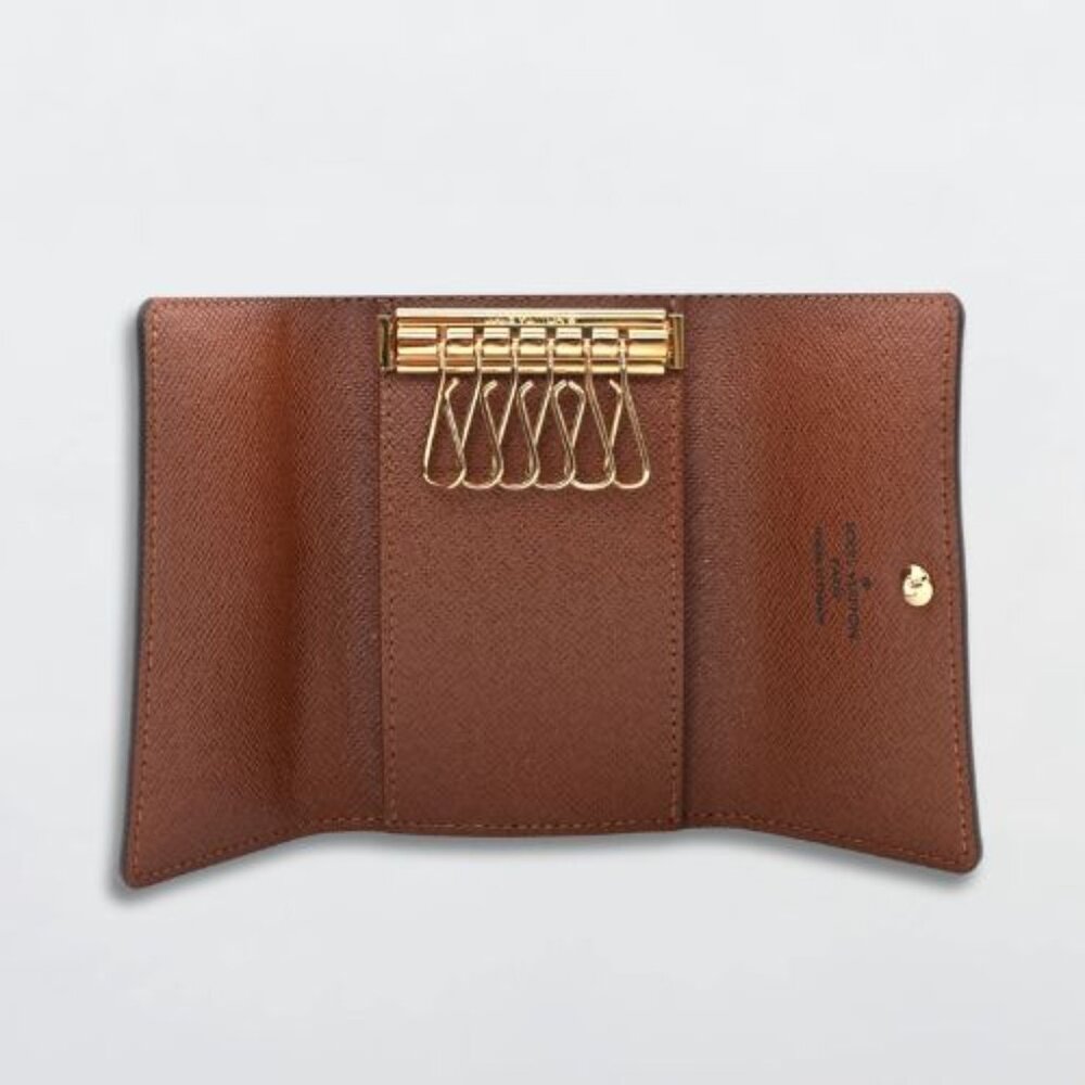Louis Vuitton Six-Key Multicles Holder Signature Monogram Canvas Brown One Size - Picture 3 of 14